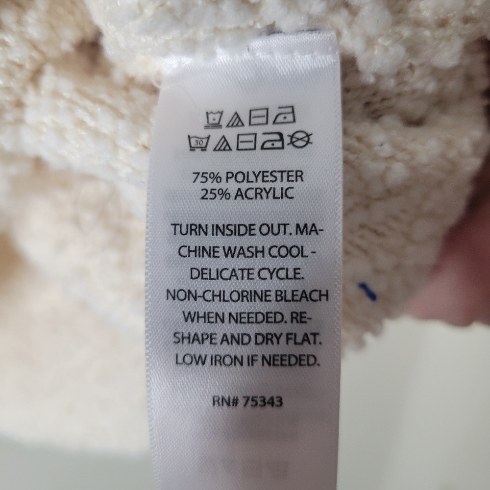 Rachel Zoe Cream Sherpa Pullover - Picture 7 of 7